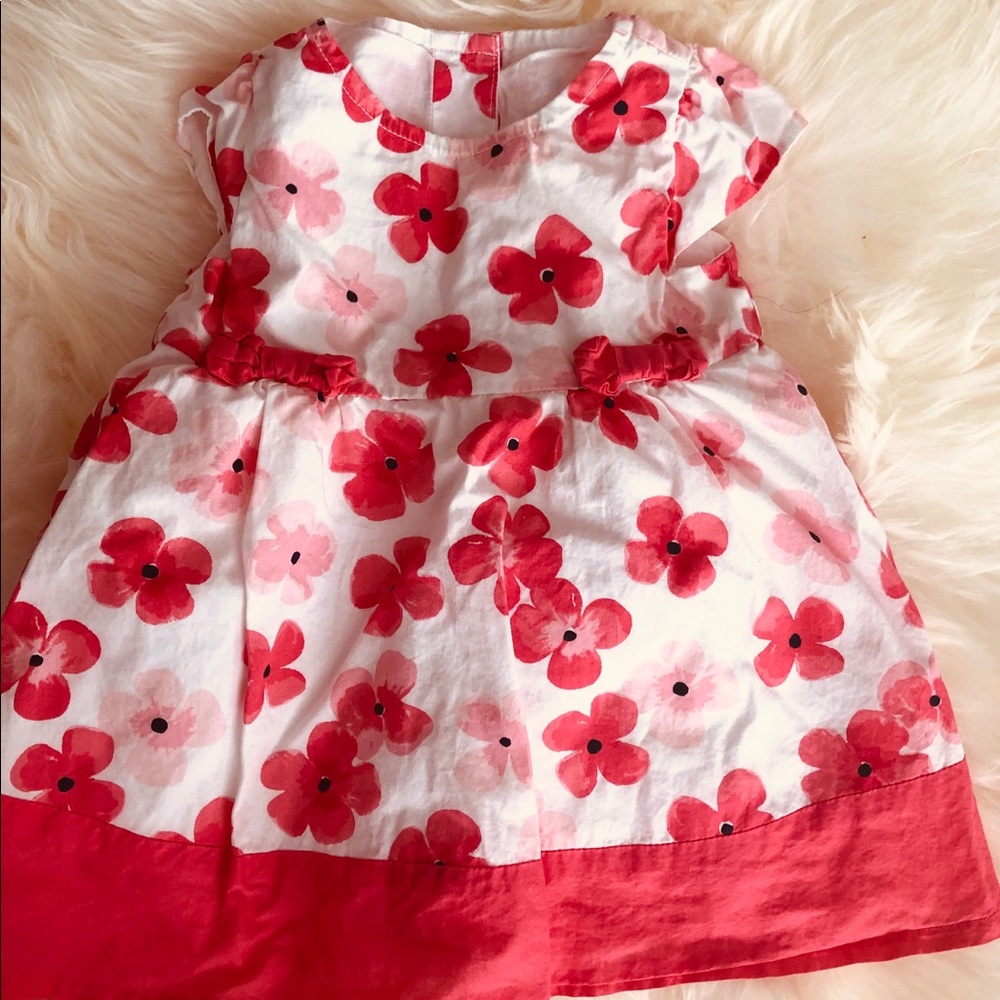Gymboree flower dress for 6-12 month baby girl.